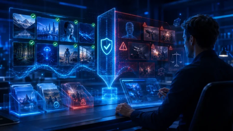 Проверка AI-контента для Shutterstock, границы загрузки, правила площадки и коммерческие ограничения