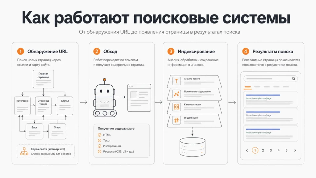 Как работают поисковые системы от обхода сайта до результатов поиска