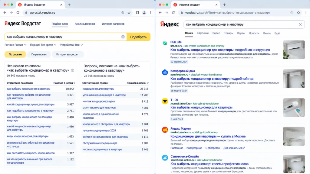 Как проверить похожий запрос по выдаче Похожий поисковый запрос и выдача для проверки интента