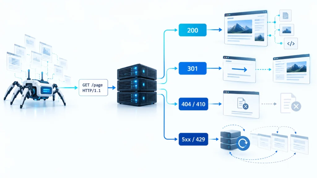 HTTP-коды ответа сервера при обходе сайта поисковым роботом
