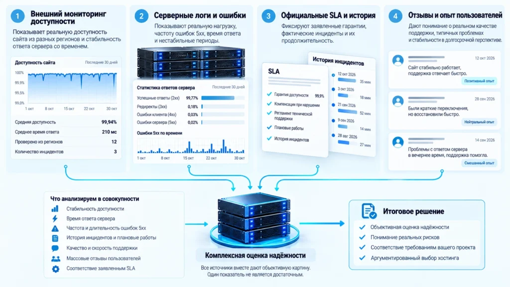 Как объективно оценивать стабильность хостинга