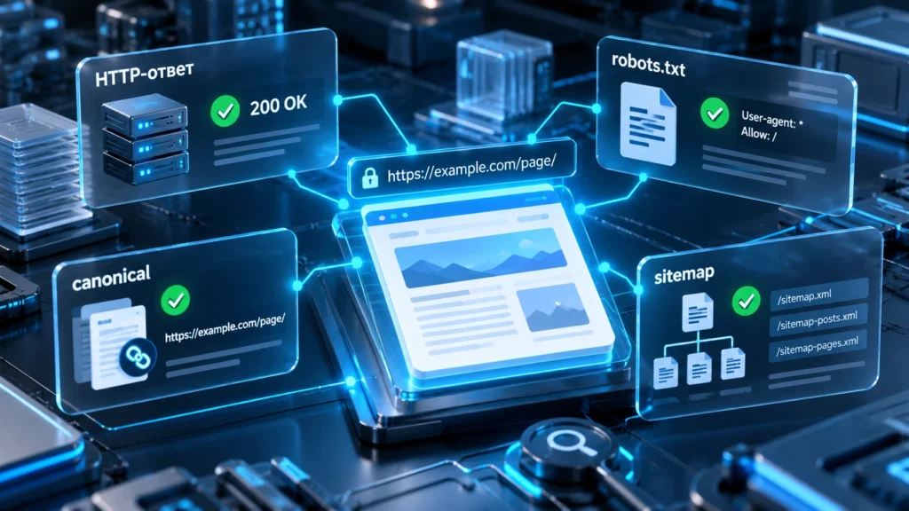 Проверка HTTP-ответа, robots, canonical и Sitemap перед переобходом страницы