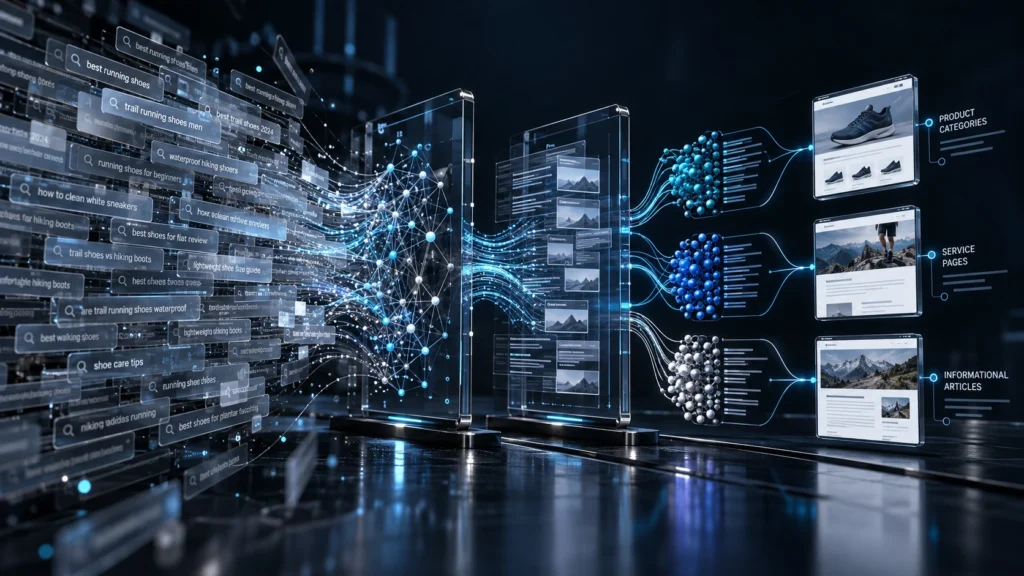Кластеризация поисковых запросов с помощью SERP и AI