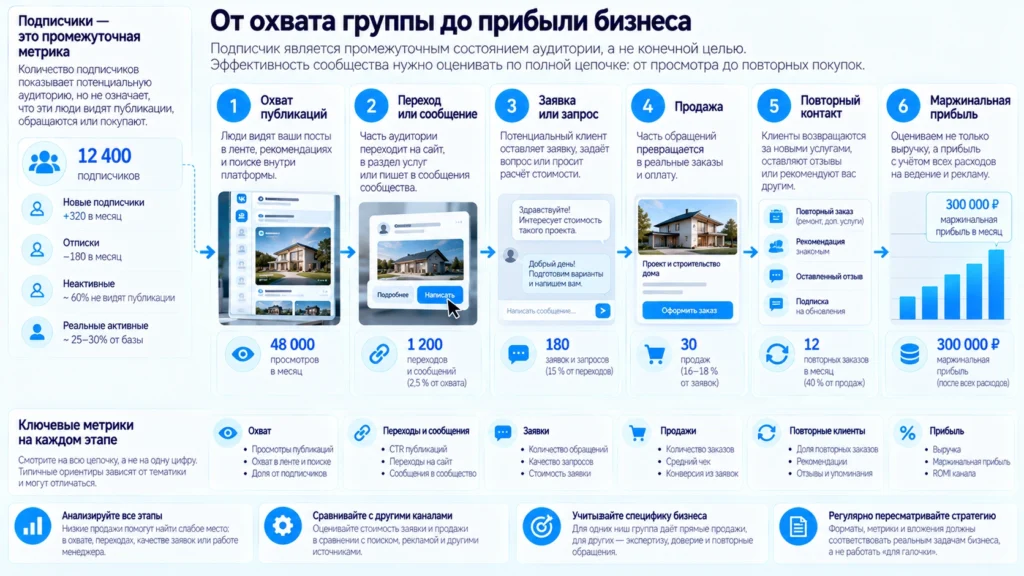 Как оценивать эффективность группы ВКонтакте для бизнеса